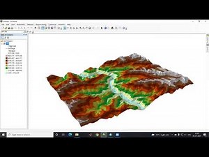 3D visualization of dem in ArcScene || Showing DEM in 3D || Raster To TIN