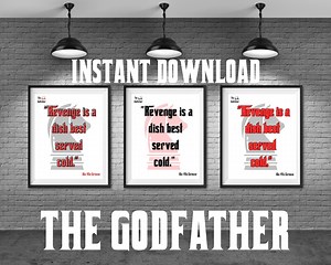 Der Pate Movie Film Zitate sofort herunterladbare Drucke Revenge ist ein Gericht am besten serviert kalt. Don Corleone Zitate Mafia Zitate Wandkunst - Etsy.de