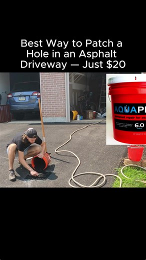 Effective Asphalt Driveway Hole Patching for $20