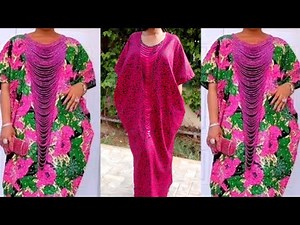 Easiest method of making a beaded bubu kaftan || beaded cowl bubu kaftan tutorial (Easy DIY)