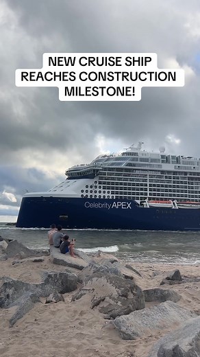 Celebrity Xcel has reached a construction milestone as her keel has officially been laid! She is scheduled to launch Fall 2025! #celebritycruises #celebrityxcel #celebrityedge #celebrityapex #celebritybeyond #celebrityascent #cruiseship #cruisetok #cruiselife #fyp