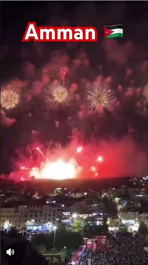 Jordan Celebrates Reaching FIFA World Cup 2026 🇯🇴 Fireworks in Amman #marveler