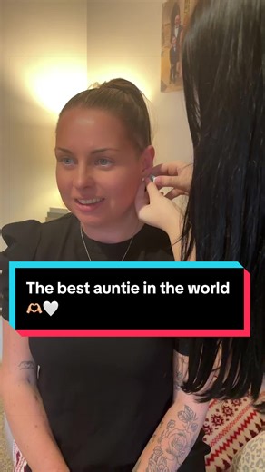 Cool Aunt Gets Ear Piercing at Family Day