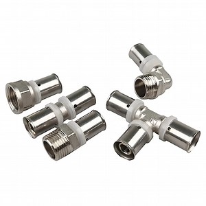 [Hot Item] Free Sample Pex Al Pex Pipe Fittings Customized Color Pex Fittings 16mm 20mm Plumbing Brass Press Fitting