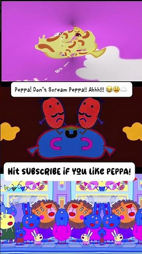 Peppa! Don’t Scream Peppa!! Ahhh!!! 😫☁️ #peppapig #audioeffects #funny # #peppapigfunny #fyp
