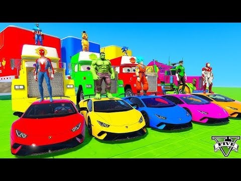 SPIDER-MAN VERSUS HULK IN CAR RACING CHALLENGE 😧