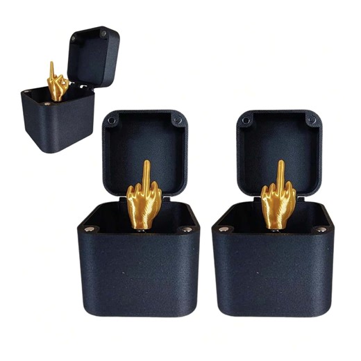 1pc Middle Surprise Finger Gift Box, Finger Middle In A Box, Annoying Gift Box, Gag Gift Box, Just For You Box, Spoof Hand Prank Pop Up Gift With Box For Adults, Funny Prank Gift Box For Office Desktop Decor,Christmas