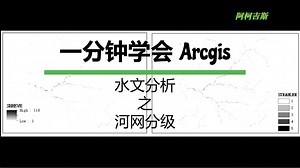 一分钟学会Arcgis|水文分析之河网分级