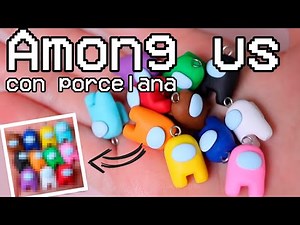 Intento hacer a los tripulantes de Among Us con plastilina / porcelana Fría. Llaveros de Among Us