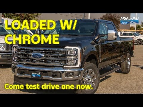 2026 Ford F-350 Lariat Ultimate: Agate Black, Chrome Pkg & Tow Tech | MSA Ford