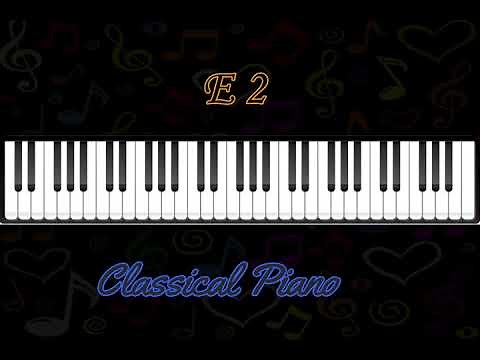 E2 classical piano note