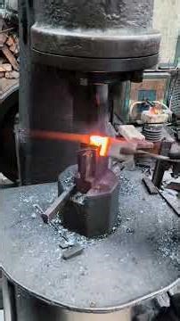 Display of the handle molding process for a one-piece forged kitchen knife of "St. Blacksmith Shop".