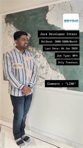 Revino is hiring for the Java Developer Internship Role Link