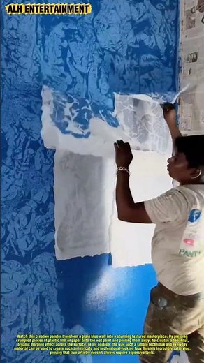 Creative Wall Texture Painting Technique | Satisfying DIY Faux Finish