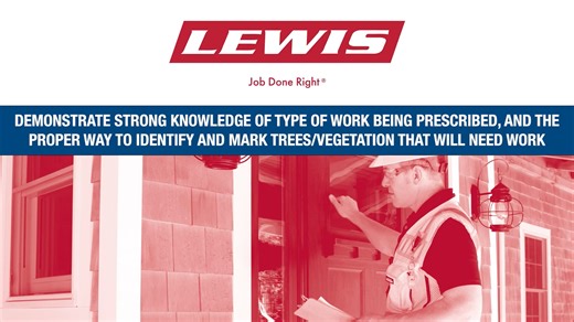 17-2.9 Demonstrate strong knowledge of type of work being prescribed, and the proper way to identify and mark trees-vegetation t