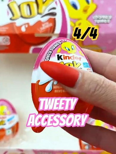 👂 Kinder Joy Looney Tunes Surprise Egg ASMR Unboxing Tweety VQ362B!