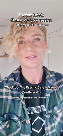 Closing the space is just as important as opening it. Before you return to your day, take a moment to fully close this session. Call all of your energy back to you — from all people, places, timelines, and dimensions. Gently release any energy that is not yours, returning it to Source with love. Visualise your aura sealing like a soft golden cocoon around your body. Thank your guides, angels, higher self, and any loving beings who supported you — and lovingly ask them to step back now. Take a de