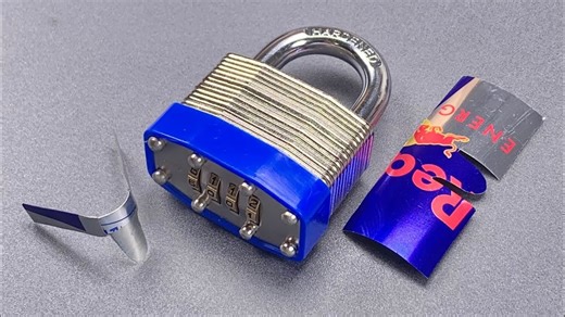 3K views · 135 reactions | Unlock the secret to Red Bull Can Padlock shimming - a refreshing approach to security! 磻 #ShimWithStyle #RedBullSecurity | Picking Locks | Facebook