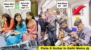 56K views · 3.3K reactions | Flute & Singing Hindi Love Songs In Metro  | Impressing Girls Reactions | Shaurya Tiwari Pranks | Shaurya Tiwari | Facebook