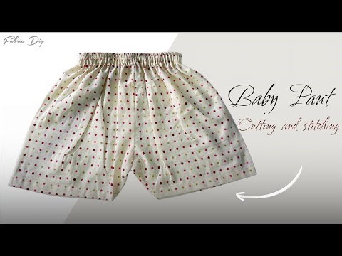 4 to 6 Years Baby Boy Pant Cutting And Stitching | Fabric Diy