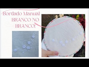 How to make a simple white embroidery!