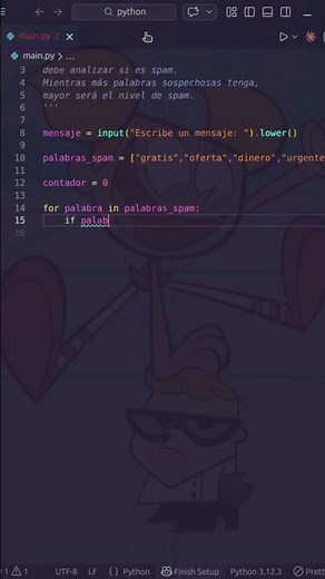 This spam detector looks real #python #programming #coding
