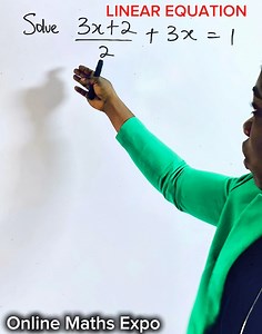 Solving Linear equation involving fraction #maths #algebra #viralfypシforyoupage #mathviral #viralmaths #mathskills #viralfacebookvideo | Online Maths Expo