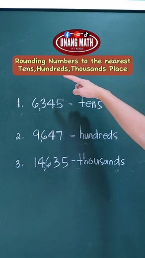 Rounding Number to the nearest Tens,Hundreds and Thousands Place #roundingnumbers #RoundingOffNumbers #estimatingnumbers #LearningMathIsFun #maths #mathematics #MathEducation | Unang Math