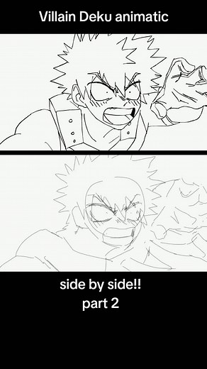 Villain Deku Animatic | Side by Side Comparison - Part 2