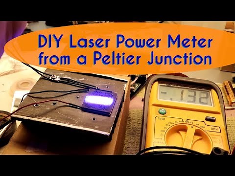 How to Make a Laser Power Meter using a Peltier Junction