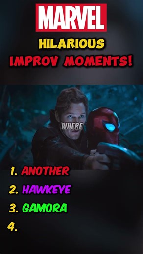 Hilarious Marvel Actors' Improv Moments!😂