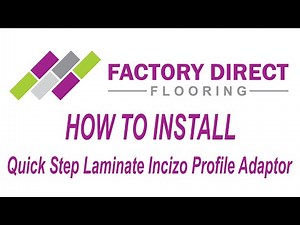 How To Install Quick Step Incizo Stair Profile