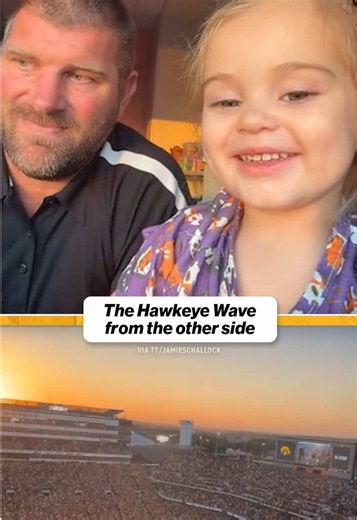 Hawkeye Wave view at Iowa football game