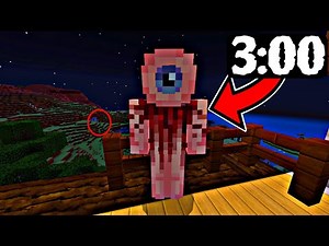 TUVE de FRENTE a esta CRIATURA EXTRAÑA a las 3:00 AM en MINECRAFT!