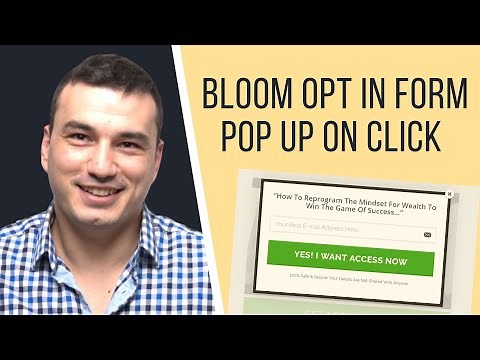 Bloom WordPress Plugin Tutorial - Opt-in Form Popup On Click (2020)