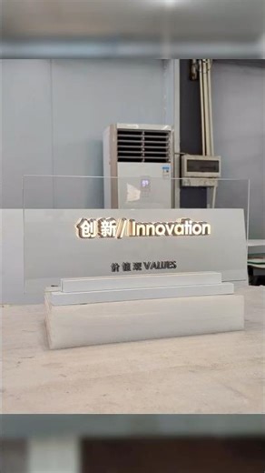 Wireless conductive glass signage #sign #signage #signshop #signmaker #3dletters #glasssign