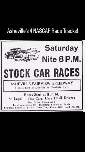 Did you know at various points in time, Asheville had 4 different NASCAR race tracks? From 1949-1999, racing was big business in Asheville. Not only did we host many notable NASCAR races, including several grand nationals, but we had a whole industry of race shops to support this popular enterprise. When the New Asheville speedway on Amboy road closed, much of this started to go away. | Mountaineer Motor Tours | Facebook