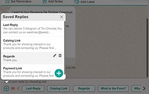 How do I delete a saved reply? - indiamart