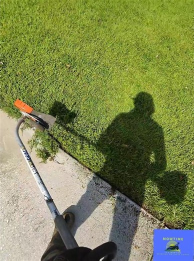 Hard edger is needed to get it established and in overgrown edges