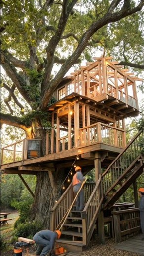 Building a Dream Treehouse in the Middle of the Forest