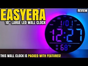 The Best Digital Wall Clock I’ve Ever Used! | Easyera 10” RGB Wall Clock Review (Model R10A)