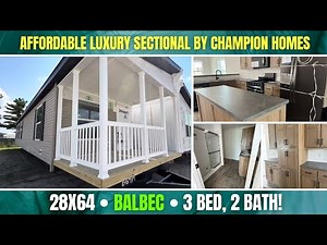 28X64-“Balbec” This Affordable Luxury Sectional by Champion Homes Will Blow Your Mind!