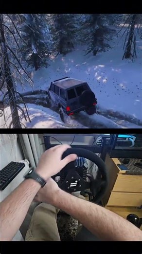 SnowRunner Gameplay Nissan Patrol Y60 Fanatec #snowrunner #offroad #nissan #gaming #shorts #games