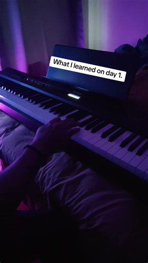 Day one learning Digital Piano from Pianote's beginners lesson