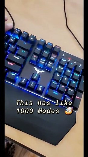 Havit Mechanical Keyboard and Mouse Combo RGB Gaming 104 Keys Blue Switches Wired USB Keyboards