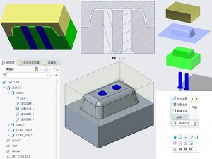 脑洞挑战：creo7.0多主体分模法视频教程