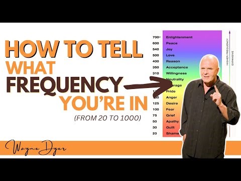 Use This Guide To Tell What Frequency You're In At Any Moment | Wayne Dyer On Hawkin's Map