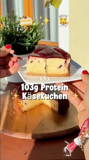 103g Protein Käsekuchen ohne Zucker 🍰✨