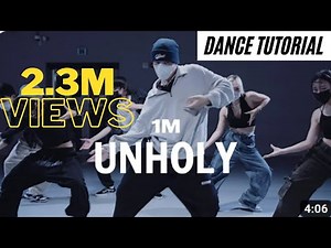 Dance Tutorial/ Sam Smith - Unholy ft. Kim Petras /1 Million Studio/ KOOJAEMO Choreography