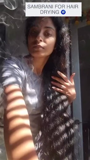 Hair Oil by SHARANYA VIJAY on Instagram: "#airdrying #naturalhairlove #herbalremedies #sambrani #sambranidhoopcups"